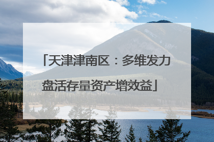 天津津南区：多维发力盘活存量资产增效益